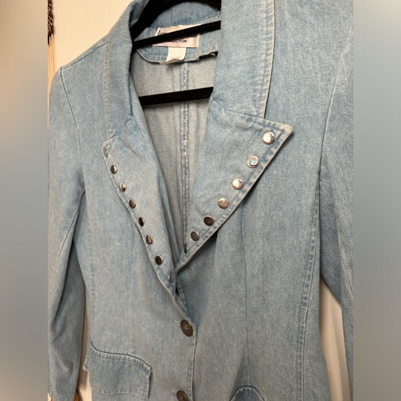 Vintage Lew Magram Collection Denim Blazer Jacket 80s 90s - Picture 2 of 5